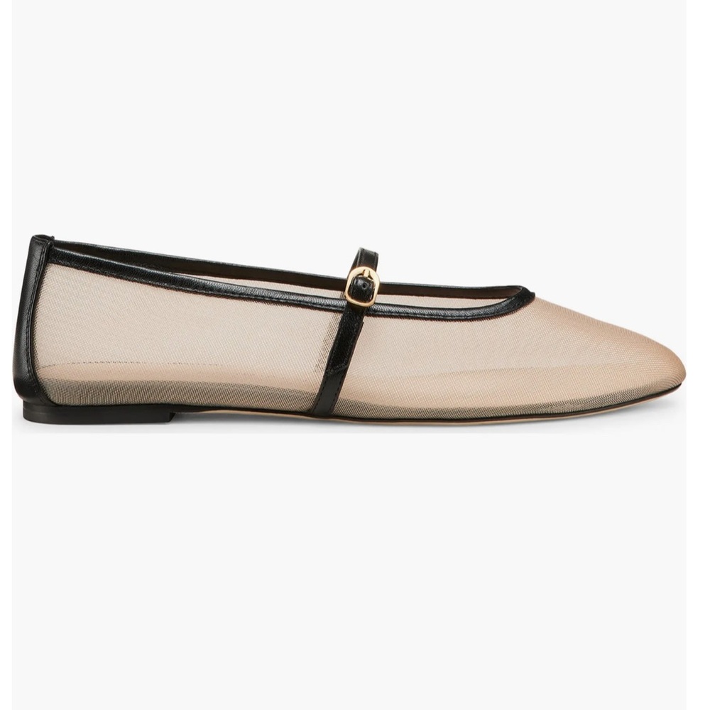 Stuart Weitzman Nude and Black Loafers